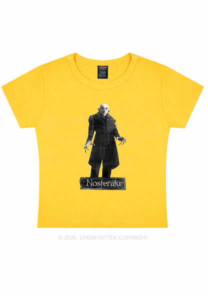 Halloween Male Vampire Y2K Baby Tee Cherrykitten
