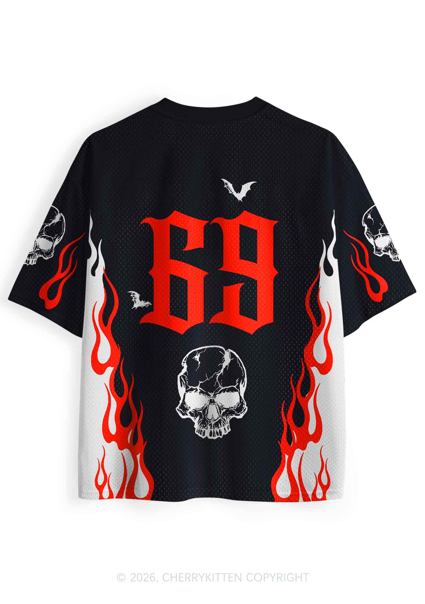 Halloween My Music Is Satanic Y2K Sport Jersey Shirts Cherrykitten
