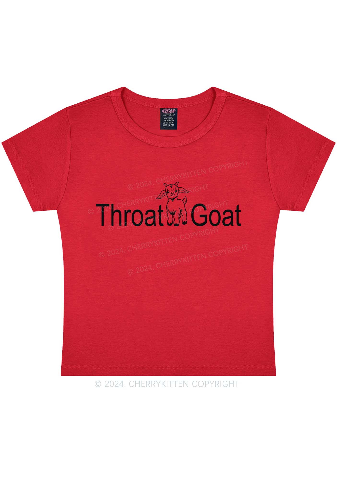 Throat Goat Y2K Baby Tee Cherrykitten