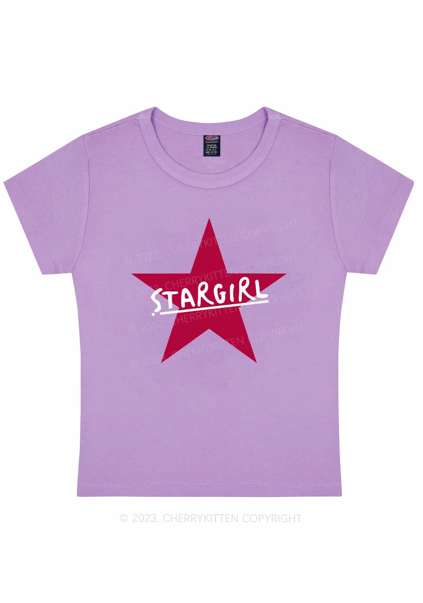 Curvy Stargirl Y2K Baby Tee Cherrykitten