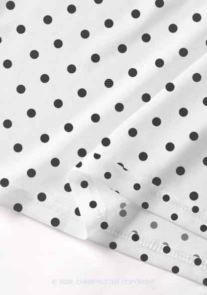 Butch Bait White Dots Pride Y2K Mesh Muscle Tank Cherrykitten