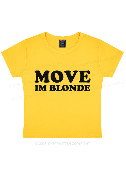 Move Im Blonde Y2K Baby Tee Cherrykitten