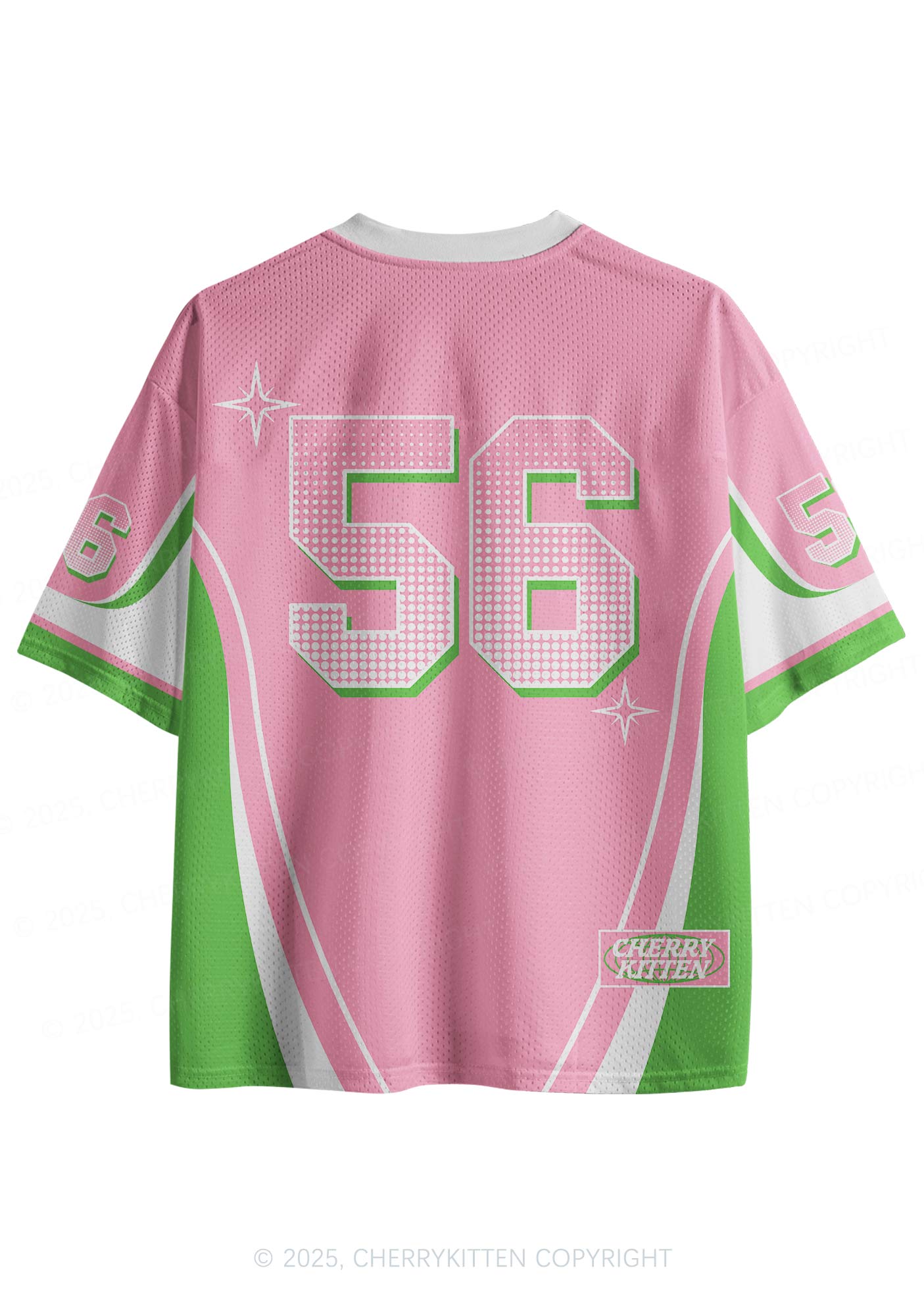 Custom Team Pink Mint Heart Y2K Sport Jersey Shirts Cherrykitten