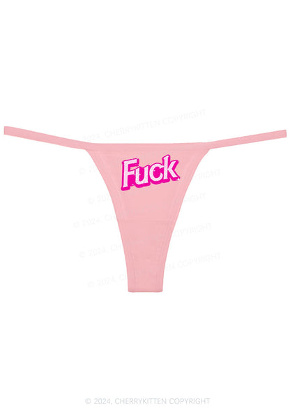 Custom Fxxk Y2K Flat String Thong Cherrykitten