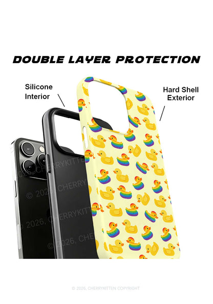 Rainbow Ducks Pride Y2K Phone Case Cherrykitten