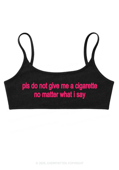 Dont Give Me Cigarette Y2K Super Crop Cami Cherrykitten