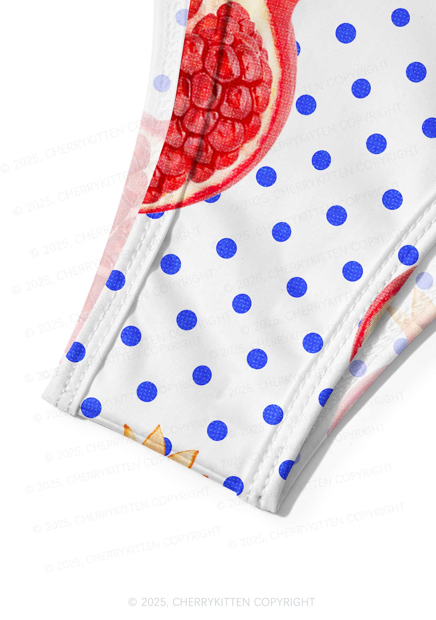 Red Pomegranate Y2K Print Bikini Set Cherrykitten