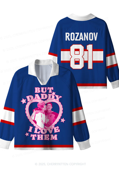 But Daddy I Love Them HR Y2K Long Sleeve Sport Jersey Shirts Cherrykitten