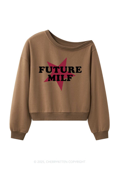Future Mxxf Y2K Off Shoulder Sweatshirts Cherrykitten
