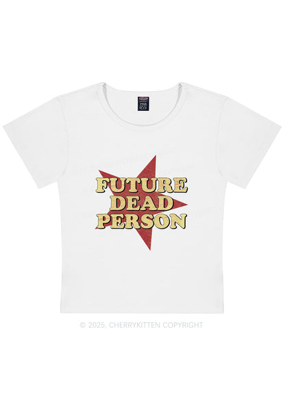 Curvy Dead Person Y2K Baby Tee Cherrykitten