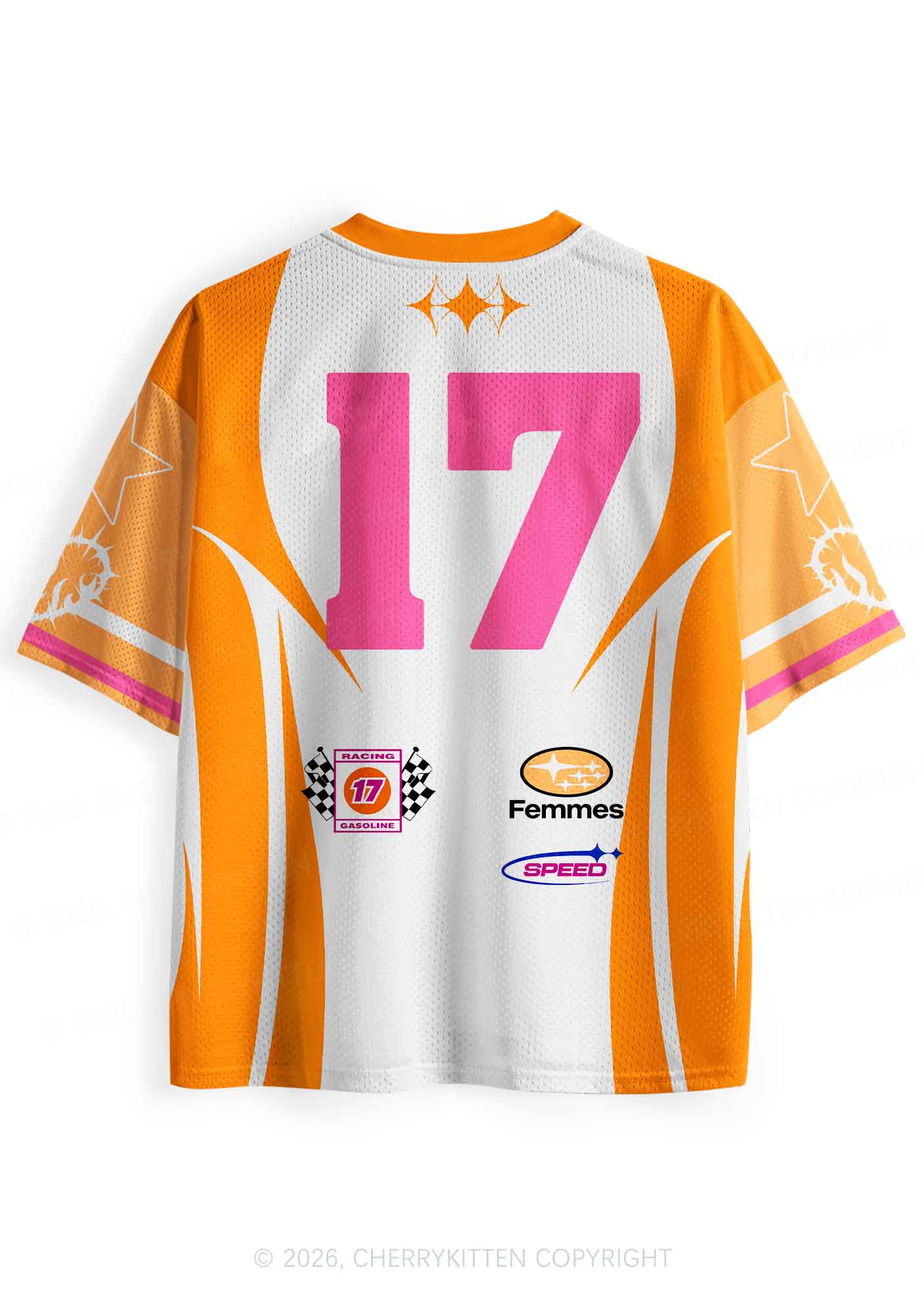 Orange I Let Femmes Top Me Pride Y2K Sport Jersey Shirts Cherrykitten