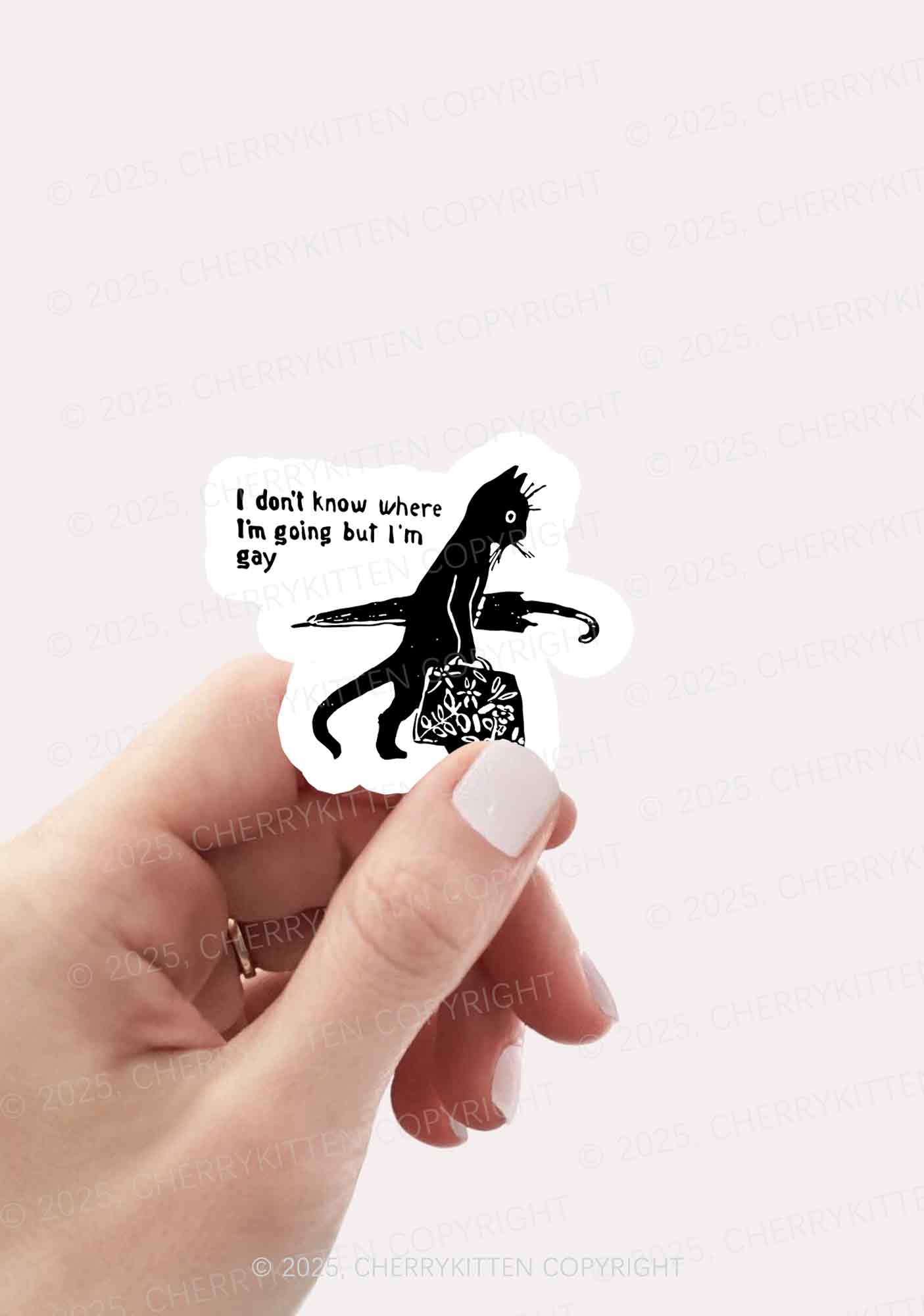 But I Am Gay Pride 1Pc Y2K Sticker Cherrykitten