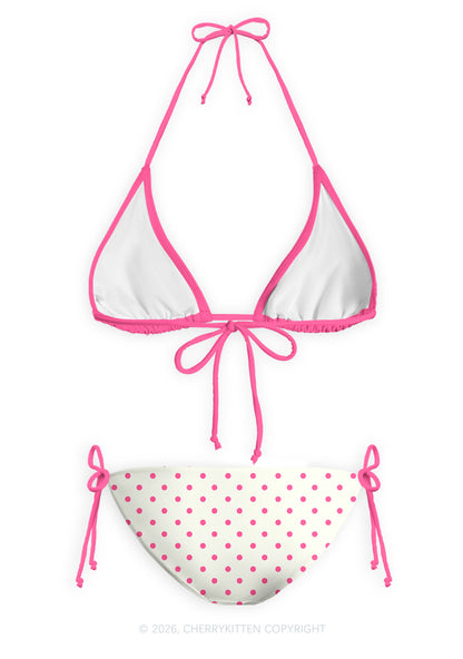 Pink Scissors Pride Y2K Print Bikini Set Cherrykitten