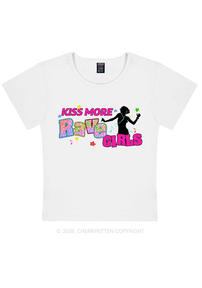 Kiss More Rave Girls Y2K Baby Tee Cherrykitten