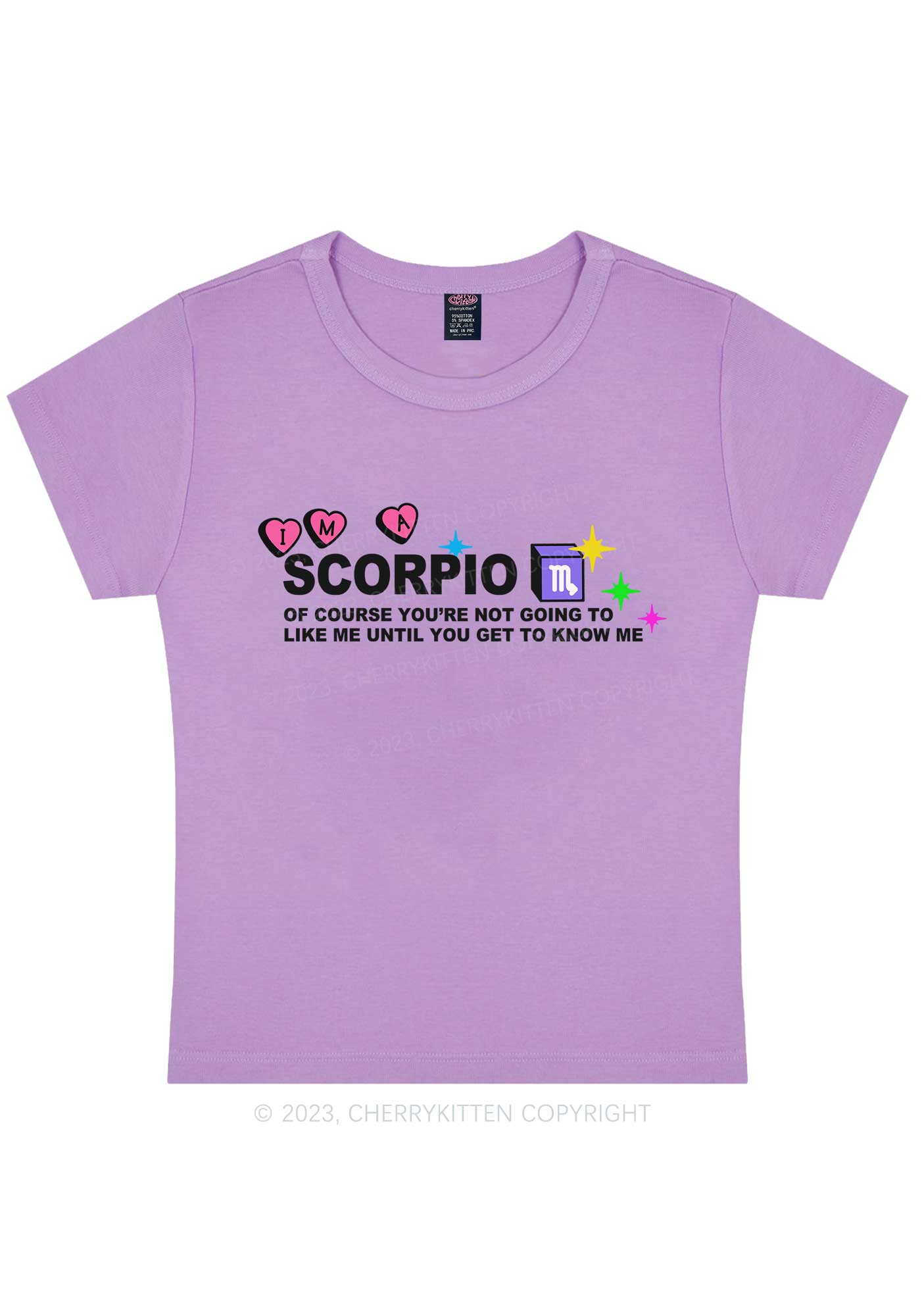 I'm A Scorpio Y2K Baby Tee Cherrykitten