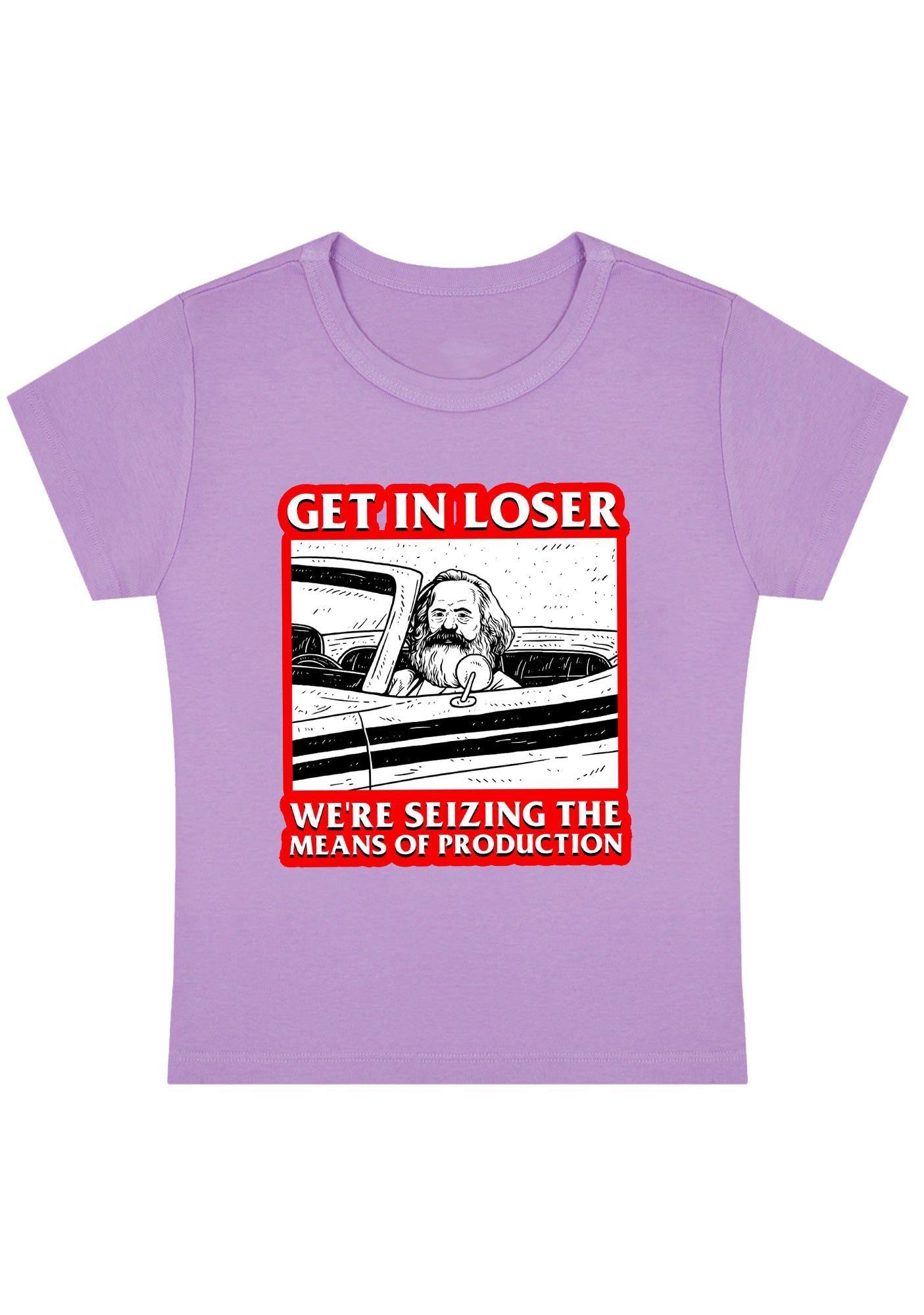 We're Seizing The Means Of Production Y2K Baby Tee