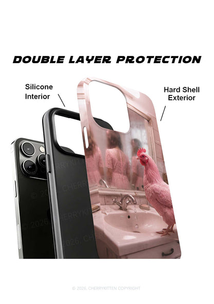 Pink Lace Chicken Y2K Phone Case Cherrykitten
