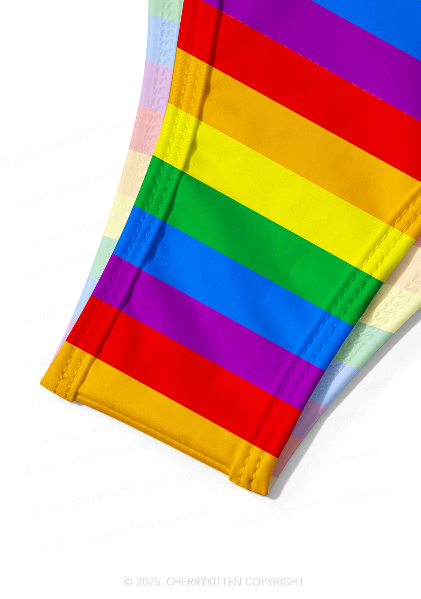 Rainbow Pride Y2K Print Bikini Set Cherrykitten