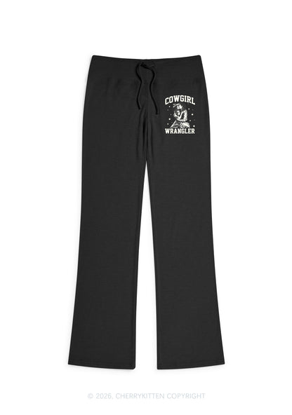 Cowgirl Wrangler Pride Y2K Low Rise Drawstring Flare Pants Cherrykitten