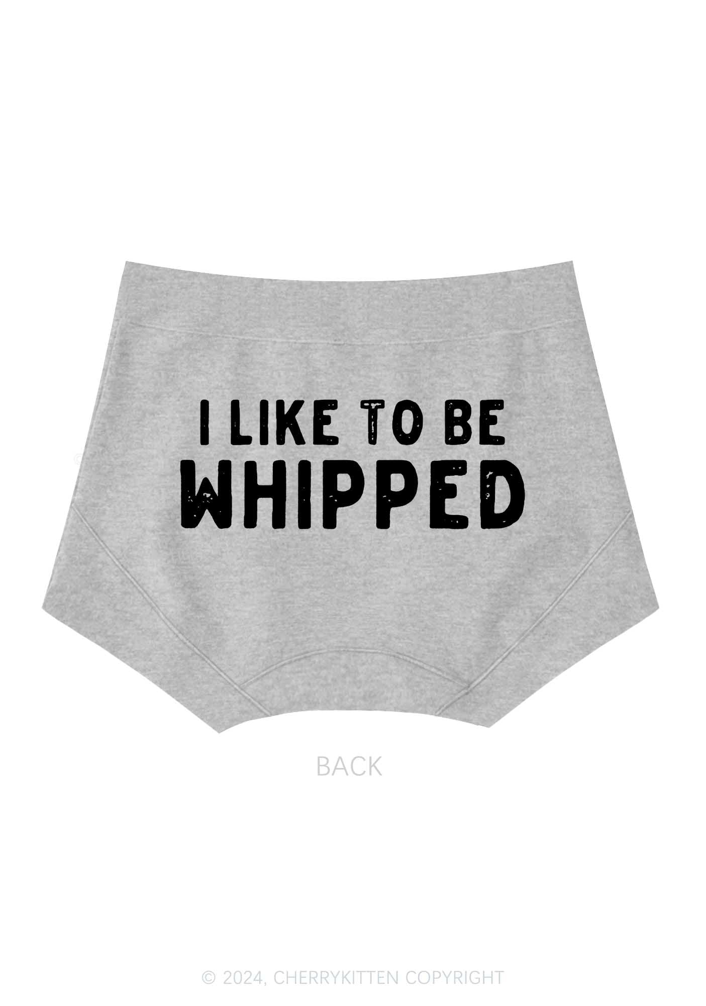 Like To Be Whipped Y2K Mid Rise Waist Boyshort Cherrykitten