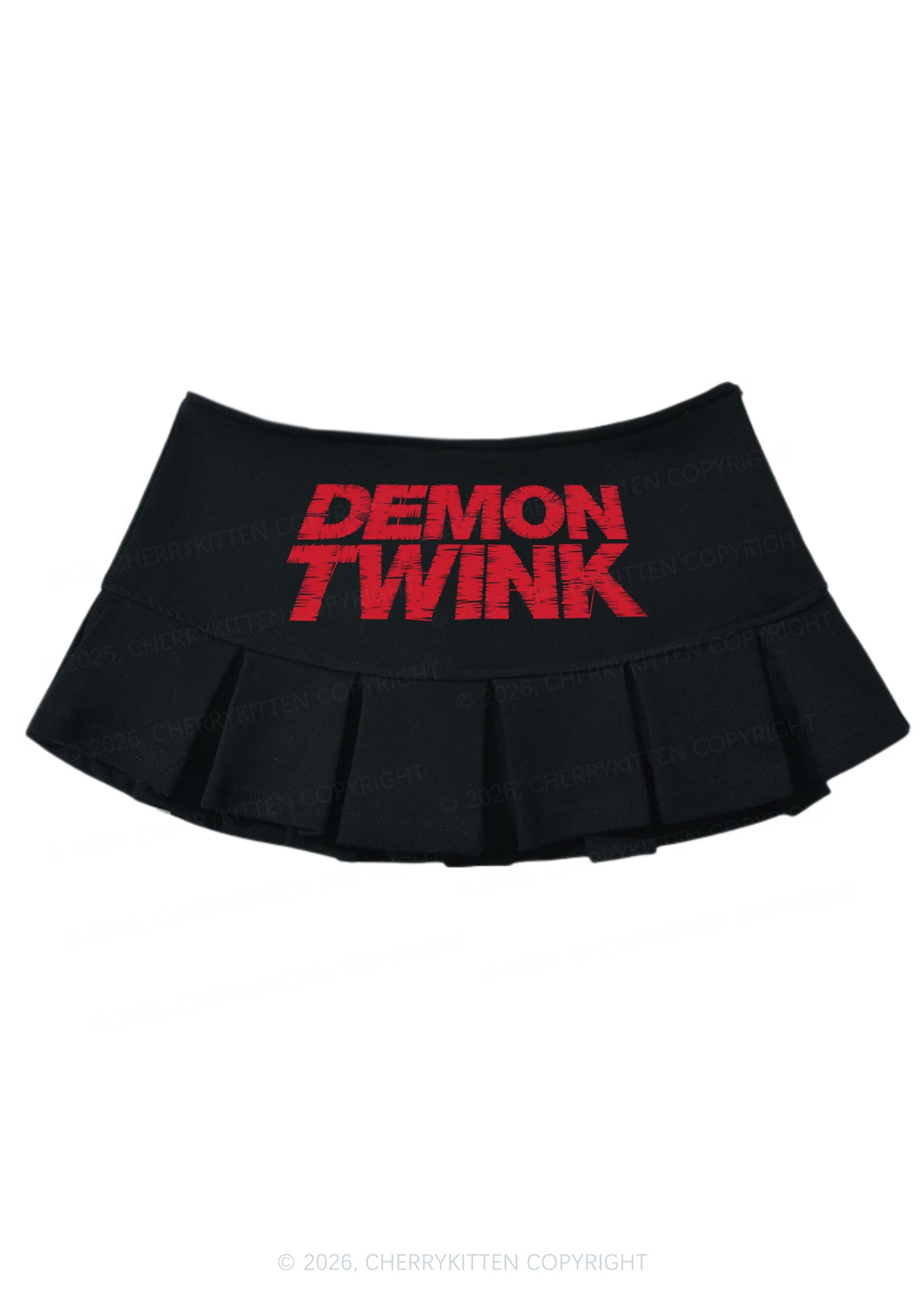 Demon Twink Pride Y2K Mini Pleated Skirts Cherrykitten
