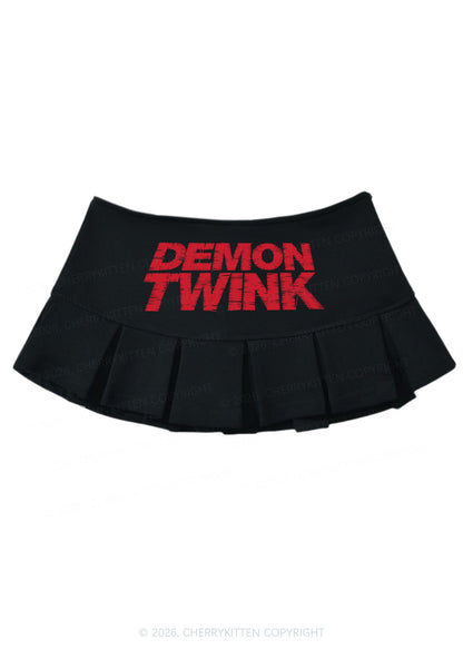 Demon Twink Pride Y2K Mini Pleated Skirts Cherrykitten