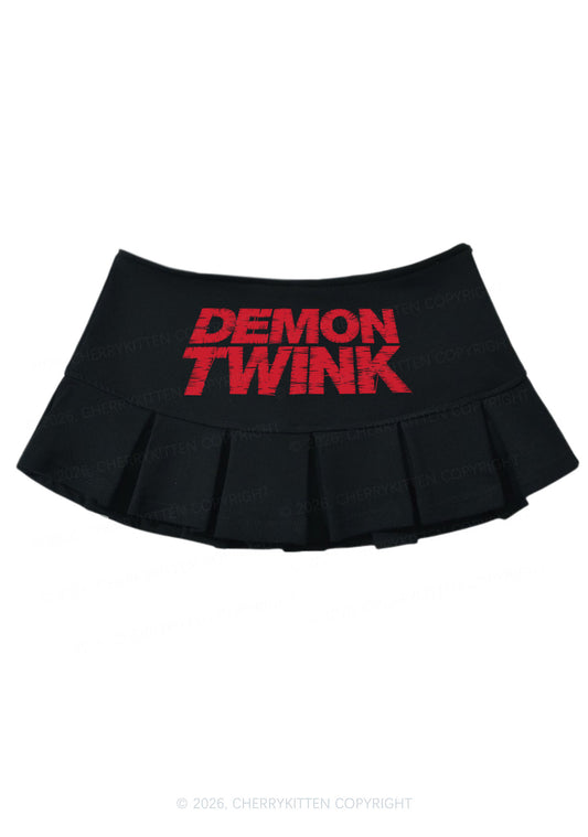 Demon Twink Pride Y2K Mini Pleated Skirts Cherrykitten