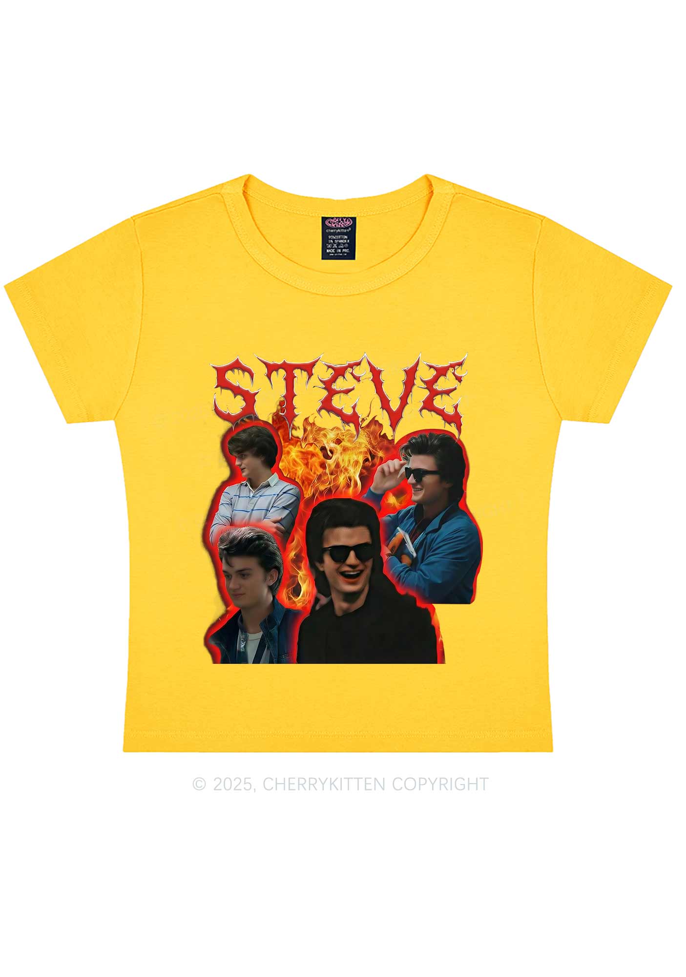 SH Flame Vibe Y2K Baby Tee Cherrykitten