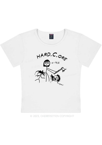 Curvy Hard Core Y2K Baby Tee Cherrykitten
