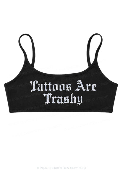 Glitter Tattoos Are Trashy Y2K Super Crop Cami Cherrykitten