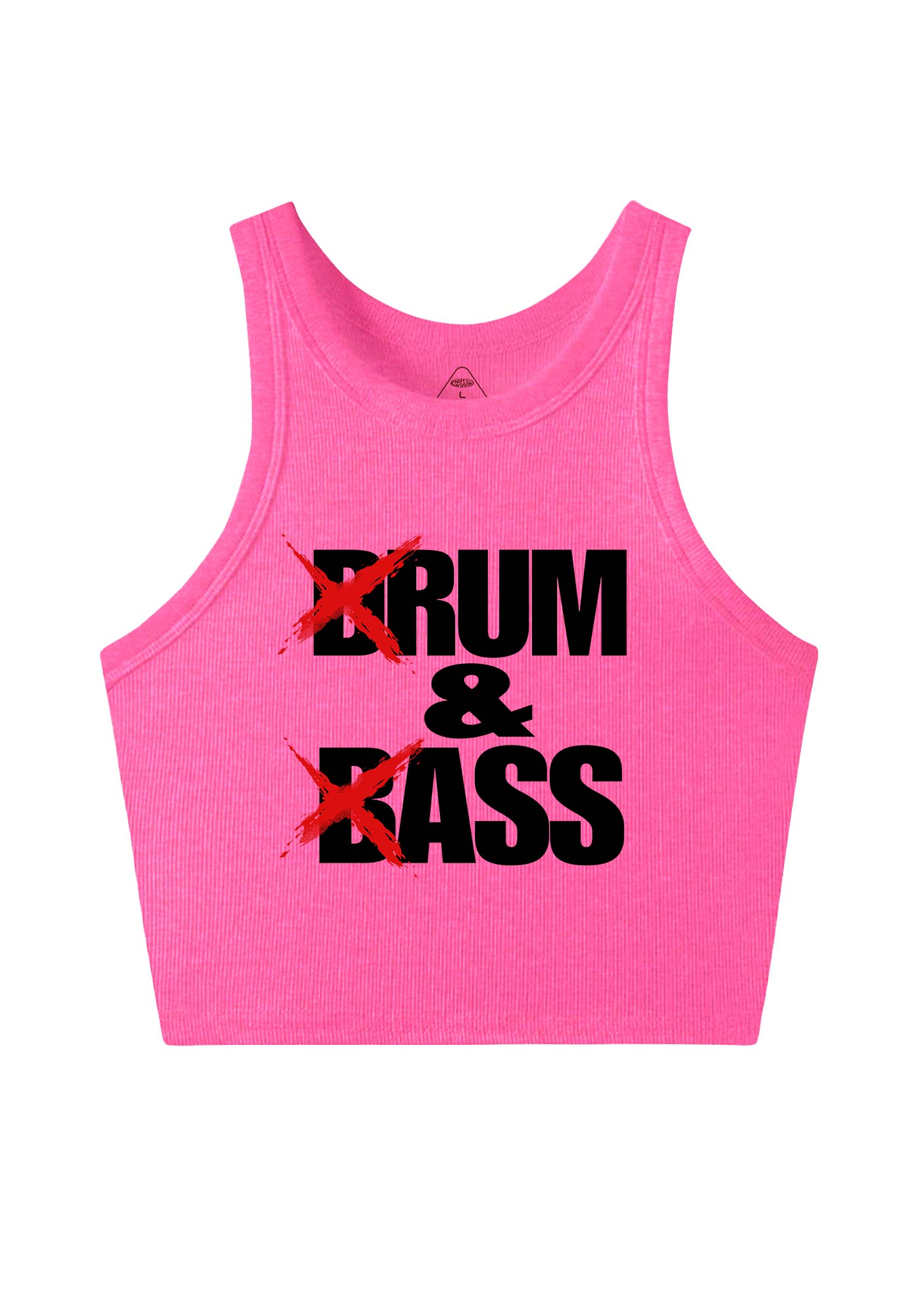 DnB Graffiti Y2K Crop Tank Top Cherrykitten