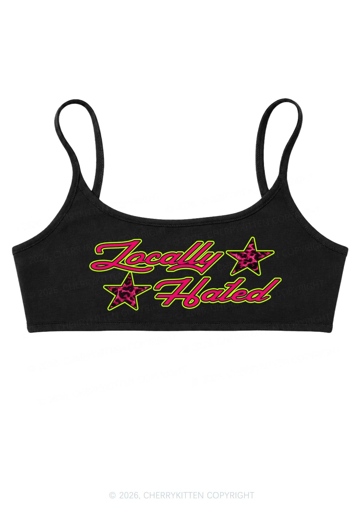 Locally Hated Star Y2K Super Crop Cami Cherrykitten