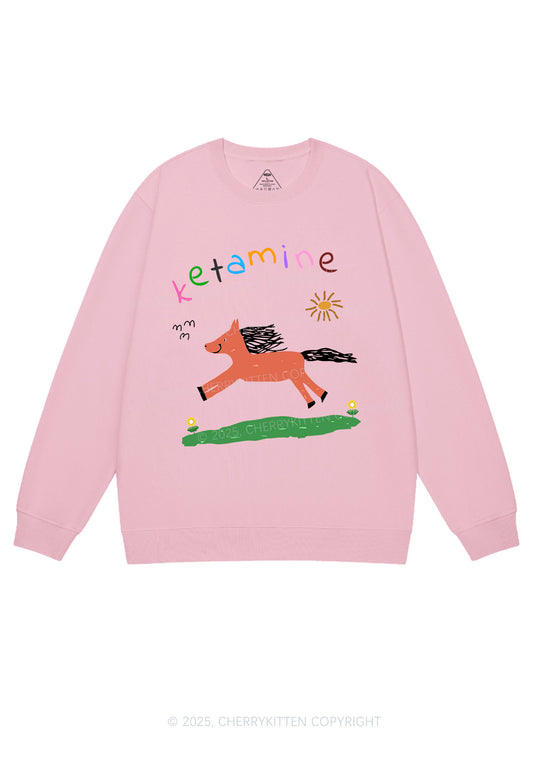 Orange Pony Y2K Sweatshirt