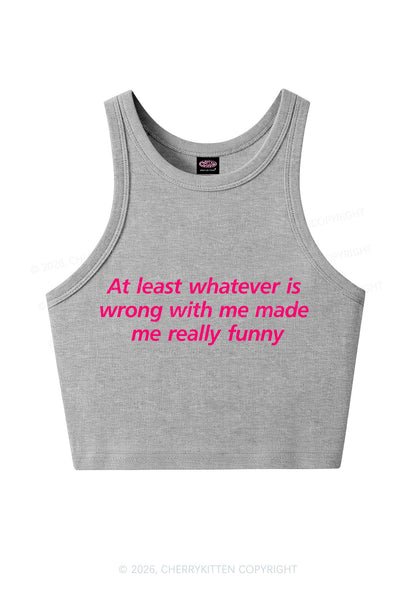 Whatever Is Wrong With Me Y2K Crop Tank Top Cherrykitten