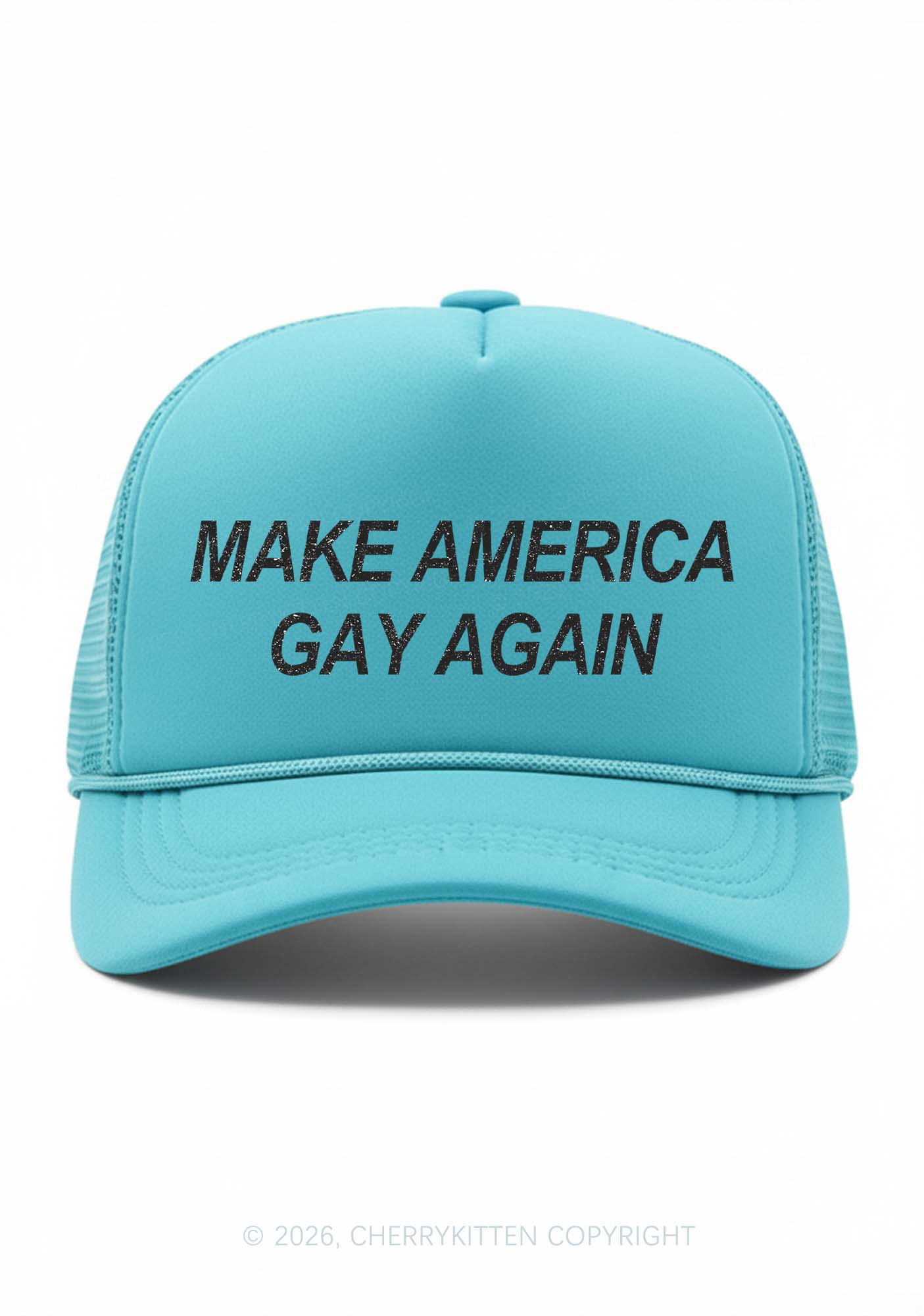 Make America Gay Again Pride Y2K Trucker Hat Cherrykitten