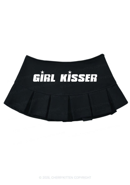 Girl Kisser Pride Y2K Mini Pleated Skirts Cherrykitten