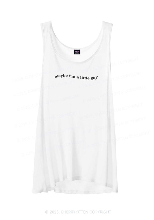 Maybe Im A Little Gay Pride Y2K Sheer Boyfriend Tank Cherrykitten