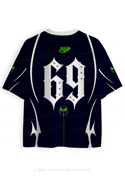 Punk Alpha Male Pride Y2K Sport Jersey Shirts Cherrykitten