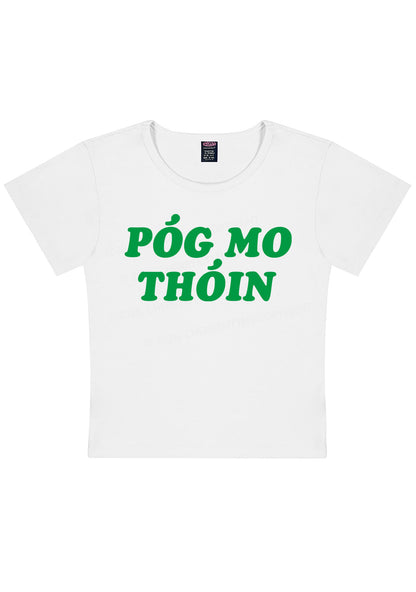 Pog Mo Thoin St Patricks Y2K Baby Tee Cherrykitten