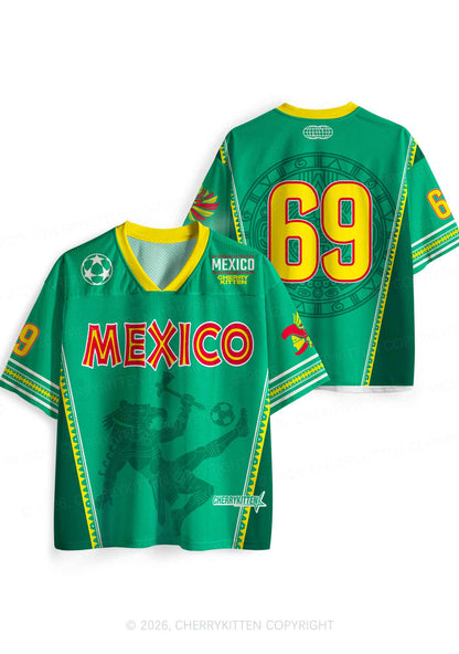 Custom Mexican Ancient Tribal Figure Y2K Sport Jersey Shirts Cherrykitten