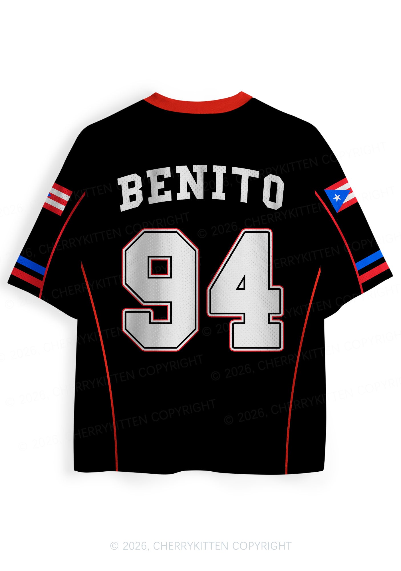Black Team Bunny Y2K Sport Jersey Shirts Cherrykitten