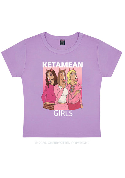 K Horse Girls Y2K Baby Tee Cherrykitten