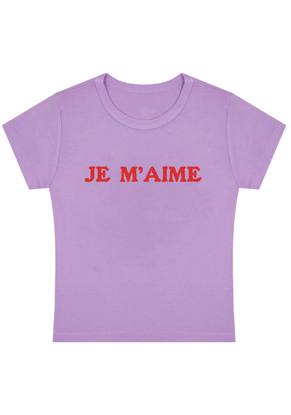 Je M'aime Y2K Baby Tee