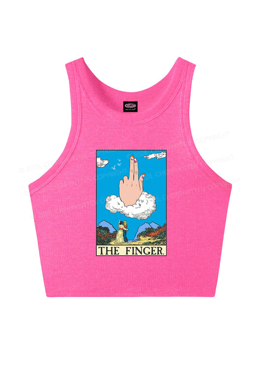 The Lesbians Finger Pride Y2K Crop Tank Top Cherrykitten