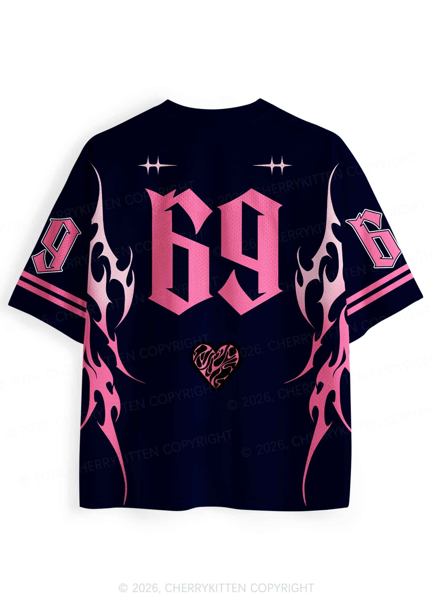 Pink Black Gay King Pride Y2K Sport Jersey Shirts Cherrykitten