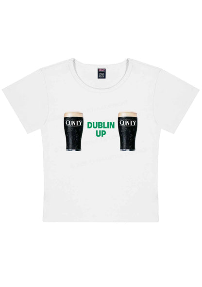 Dublin Up St Patricks Y2K Baby Tee Cherrykitten