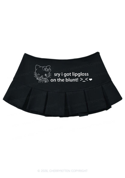 Sorry About Lipgloss Y2K Mini Pleated Skirts Cherrykitten