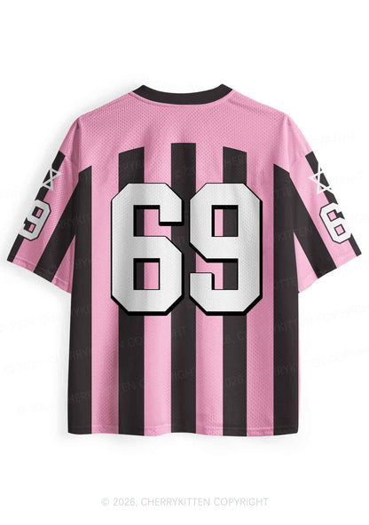 Pink Stripes She Them Txtties Pride Y2K Sport Jersey Shirts Cherrykitten