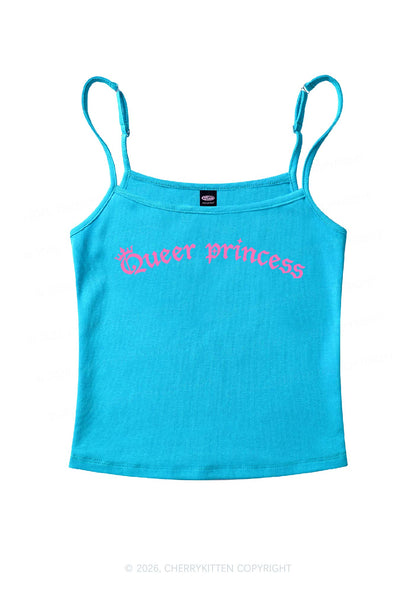 Queer Princess Pride Y2K Spaghetti Strap Cami Cherrykitten