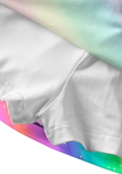 Rainbow Slide Faggot Pride Y2K Print Mini Skirt Cherrykitten